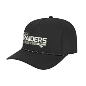 CCC Raiders FB ICON performance rope golf cap-Black/Black White