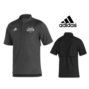 River Queen SB Adidas Men Sideline 21 woven lt weight short sleeve 1/4 zip -BLACK (S, M, 3x, 4x)