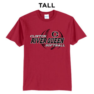 River Queen SB Tall Short Sleeve Tee-Red