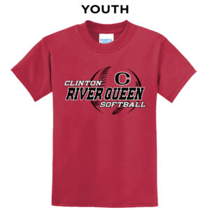 River Queen SB Youth Short Sleeve Tee-Red