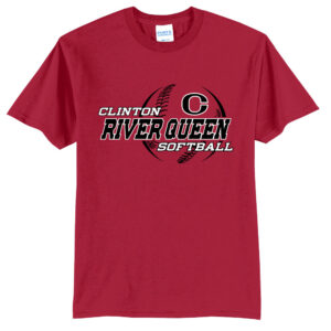 River Queen SB Unisex Short Sleeve Tee-Red