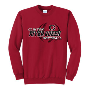 River Queen SB Unisex Fleece Crewneck Sweatshirt-Red