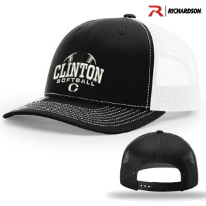 River Queen SB Richardson Pro Crown Mesh Back Adjustable back cap Split-Black/White