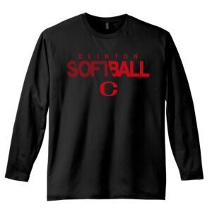 River Queen SB District Made Mens Perfect Weight Long Sleeve Crew Tee-Black