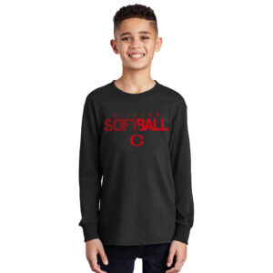 River Queen SB Youth Cotton long Sleeve Tee-Black