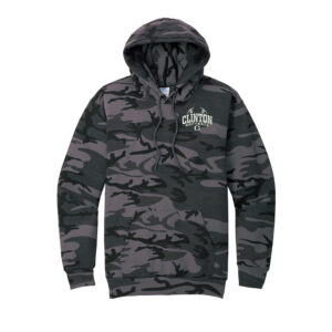River Queen SB Unisex Core Fleece Camo Pullover Hooded Sweatshirt-Black Heather Camo