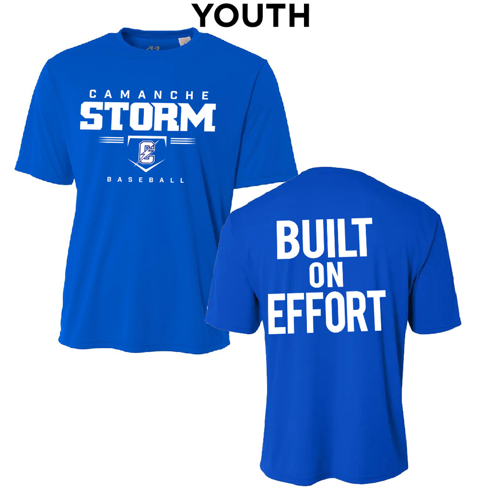 Storm Baseball YOUTH Cooling Performance Tshirt-Royal