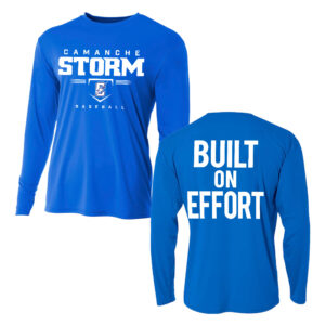 Storm Baseball Adult Cooling Performance long sleeve Crew Tee-Royal
