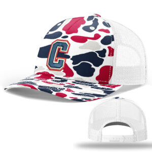 Storm Baseball Richardson Printed Five PanelTrucker mesh snap back cap-Americana Duck Camo