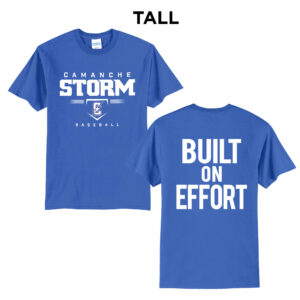 Storm Baseball Tall Short Sleeve Tee-Royal