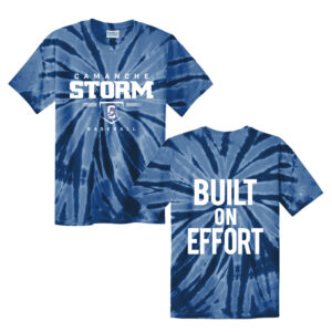 Storm Baseball Unisex Essential Tie-Dye Tee-Navy