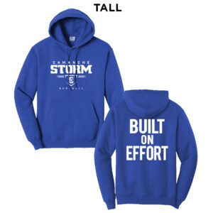 Storm Baseball Tall Fleece Hooded Sweatshirt-Royal