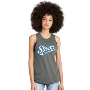 Storm Baseball District Women’s Perfect Tri Muscle Tank-Heathered Charcoal