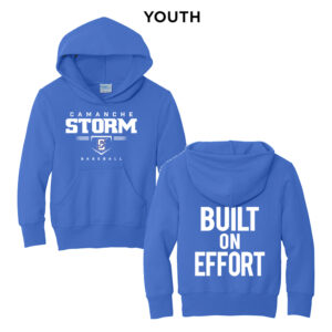 Storm Baseball Youth Fleece Hooded Sweatshirt-Royal