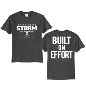 Storm Baseball Unisex Short Sleeve Tee-Dark Heather Grey