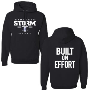 Storm Baseball Unisex Fleece Hooded Sweatshirt-Black Heather