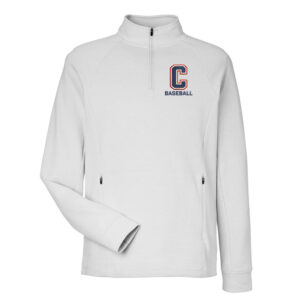 Storm Baseball North End Men’s Rhythm Waffle Quarter-Zip Pullover-Platinum