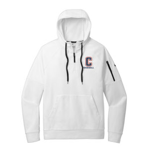 Storm Baseball Nike Therma-FIT Pocket 1/4-Zip Fleece Hoodie Men-White