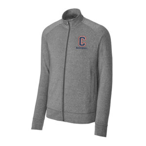 Storm Baseball Sport-Tek Sport-Wick Stretch Full-Zip Cadet Jacket Men-Charcoal Grey Heather