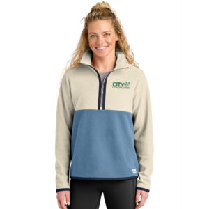 City Construction Cotopaxi Women’s Amado 1/2-Zip Fleece-Cream Fjord