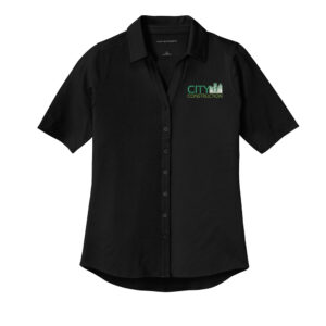 City Construction Port Authority Ladies City Stretch Top-Black
