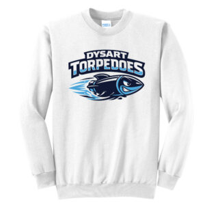 Dysart Swim Unisex Fleece Crewneck Sweatshirt-White