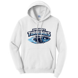 Dysart Swim Unisex Fleece Hooded Sweatshirt-White