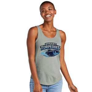 Dysart Swim District Women’s Perfect Tri Relaxed Tank-Heathered Grey