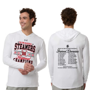 Fulton BB Regional Champs Under Armour Mens Team Vanish Performance Hoodie-White
