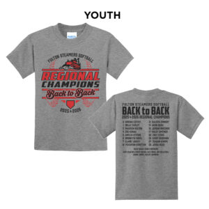 Fulton SB Regional Champs Youth Short Sleeve Tee-Athletic heather