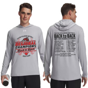 Fulton SB Regional Champs Under Armour Mens Team Vanish Performance Hoodie-Mod Grey