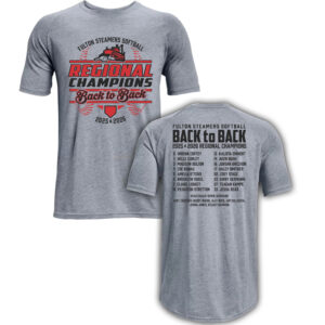 Fulton SB Regional Champs Under Armour Athletics soft cotton blend T-shirt Men-Steel Grey (medium is sold out)