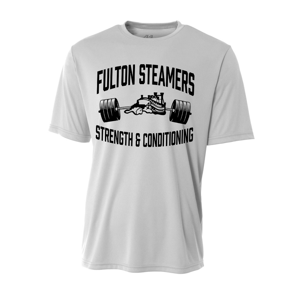 Fulton Strength Conditioning Adult Cooling Performance Tshirt-Silver
