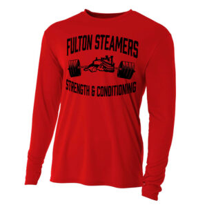 Fulton Strength Conditioning Adult Cooling Performance long sleeve Crew Tee-Scarlet