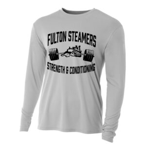 Fulton Strength Conditioning Adult Cooling Performance long sleeve Crew Tee-Silver