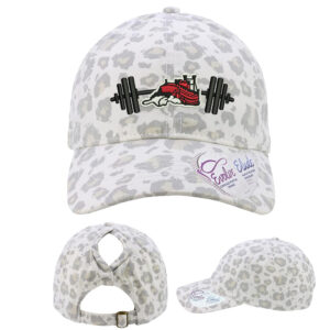 Fulton Strength Conditioning Infinity Her Women’s Garment-Washed Fashion Print Cap -Snow Leopard
