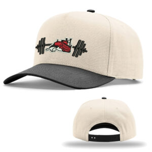 Fulton Strength Conditioning Richardson Full Fabric 5 Panel Champ Cap-Cream/ Black