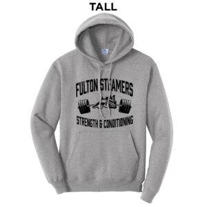 Fulton Strength Conditioning Tall Fleece Hooded Sweatshirt-Athletic Heather