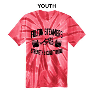 Fulton Strength Conditioning YOUTH Essential Tie-Dye Tee- Red