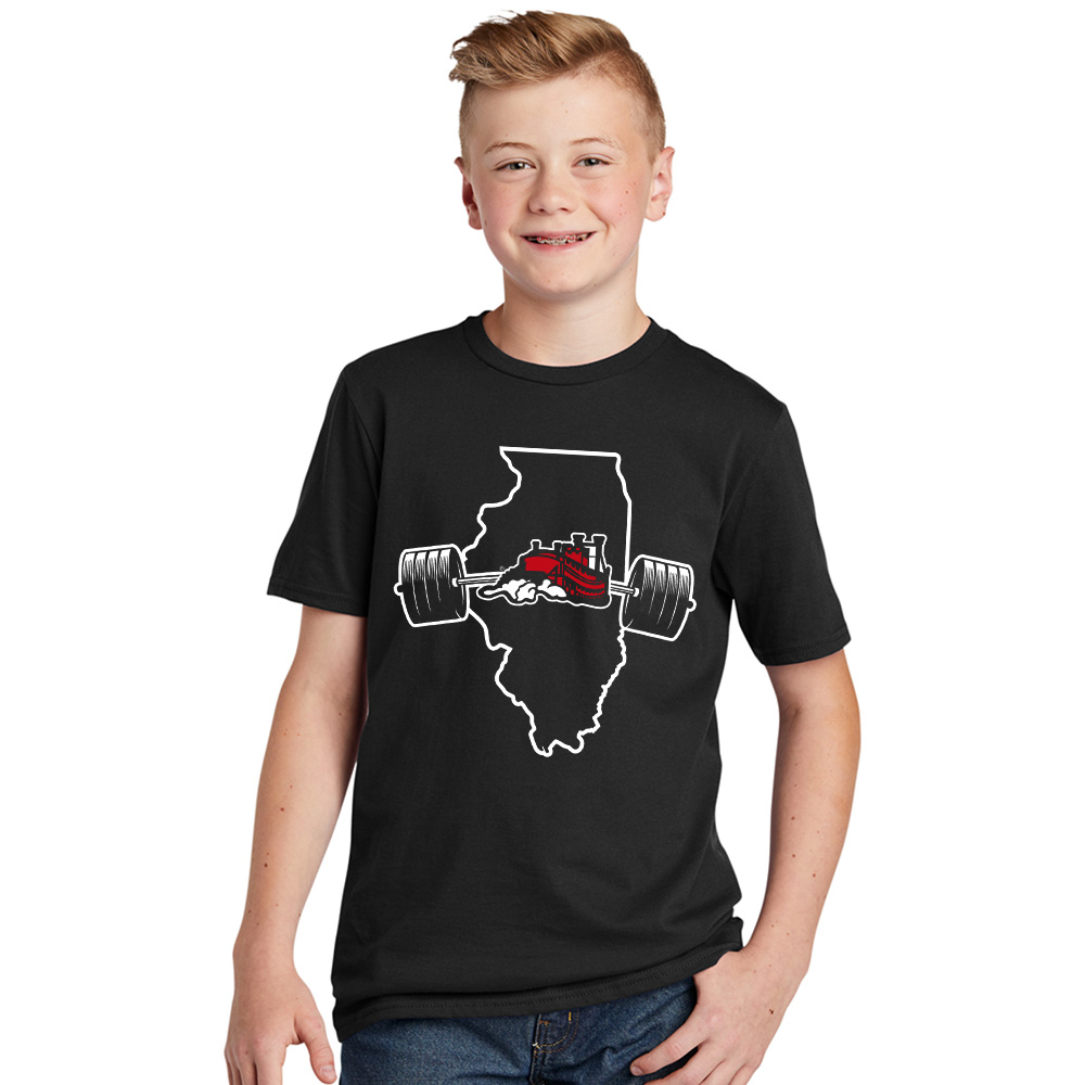 Fulton Strength Conditioning Youth Premium Short Sleeve Tee-Black