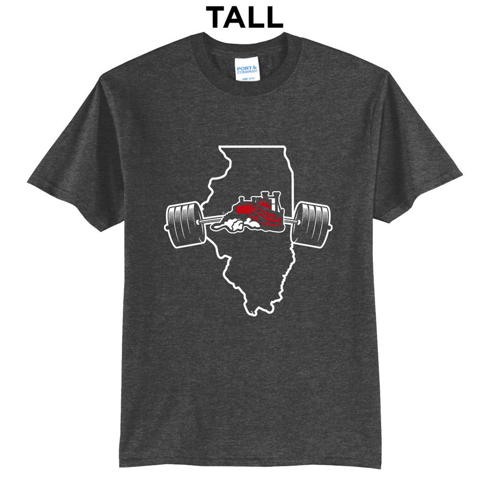 Fulton Strength Conditioning Tall Short Sleeve Tee-Dark Heather Grey