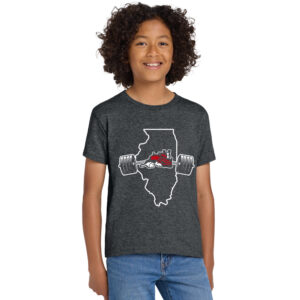 Fulton Strength Conditioning Youth Short Sleeve Tee-Dark Heather
