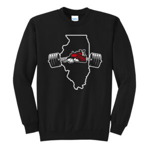 Fulton Strength Conditioning Unisex Core Fleece Crewneck Sweatshirt-Black