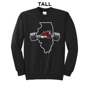 Fulton Strength Conditioning Tall Fleece Crewneck Sweatshirt-Black
