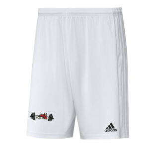 Fulton Strength Conditioning Adidas SQUADRA 21 3-stripe soccer shorts – WHITE/white