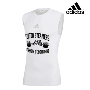 Fulton Strength Conditioning Adidas Alphaskin sleeveless compression Tee shirt – WHITE (XL-4x)