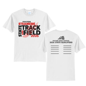 Fulton State Track Unisex Short Sleeve Tee-White