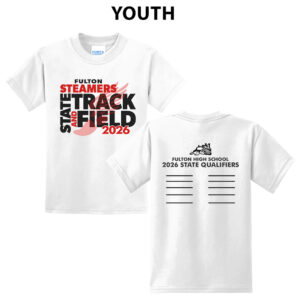 Fulton State Track Youth Short Sleeve Tee-White