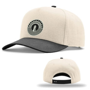 Hope City Richardson Full Fabric 5 Panel Champ Cap-Cream/Black