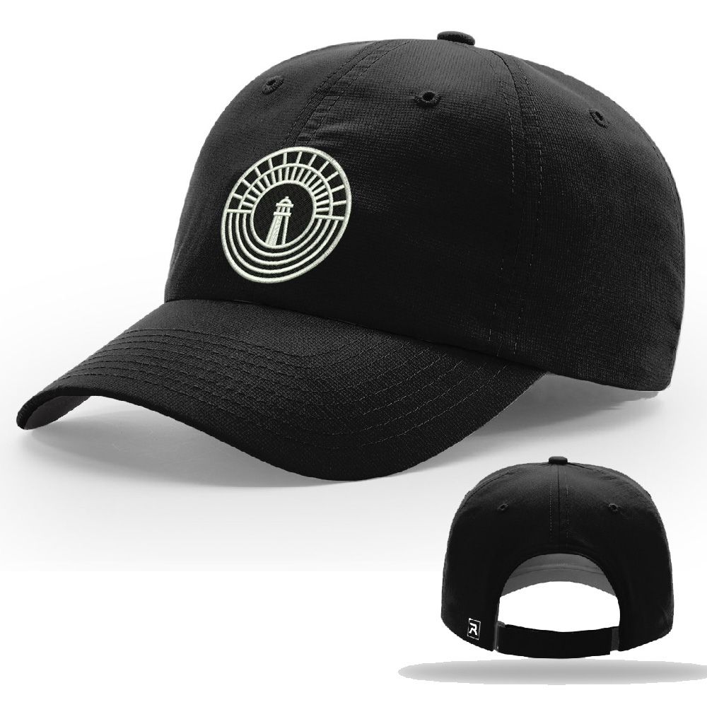 Hope City Richardson Unstructured R-Active Lite Adjustable Cap-Black
